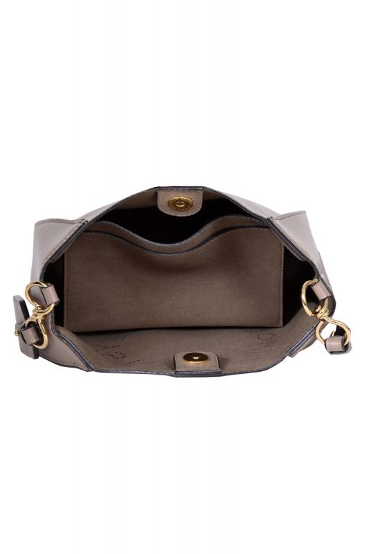 Stella Mc Cartney Laser Cut Brown Logo Sling Bag