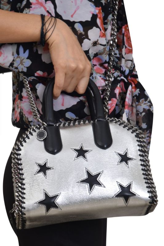 Stella Mc Cartney Silver Falabella Star Shoulder Bag
