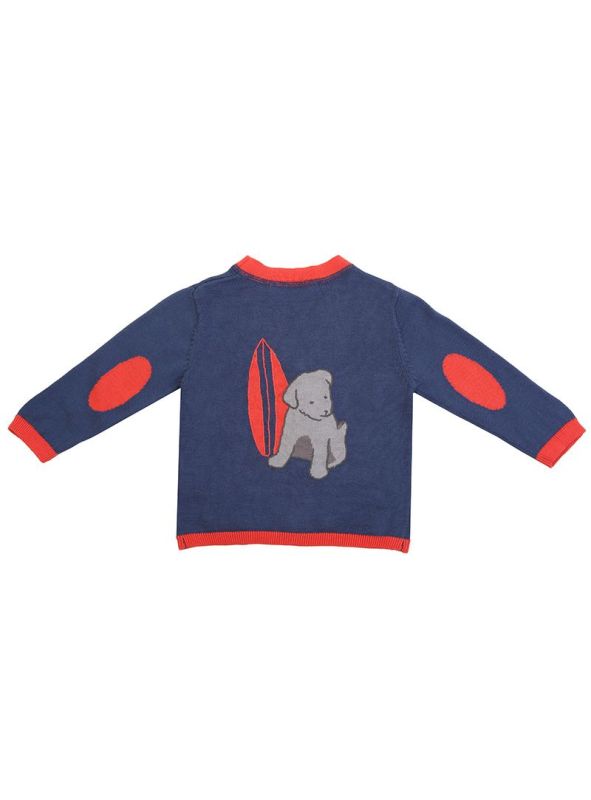 TARTINE ET CHOCOLAT BABY V-NECK CARDIGAN