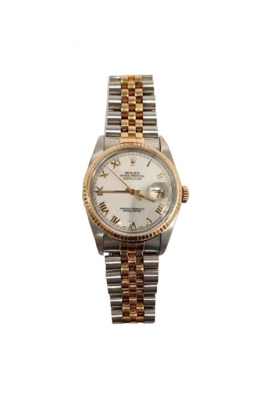 THE ROLEX OYSTER PERPETUAL STAINLESS STEEL& 18K GOLD JUBILEE BRACELET AUTOMATIC WATCH