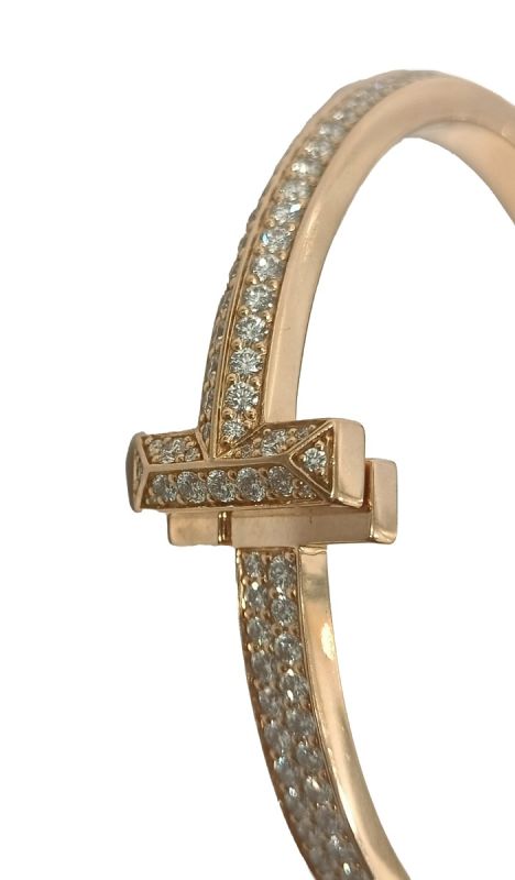 Tiffany & Co. T1 Wide Diamond Hinged Bangle