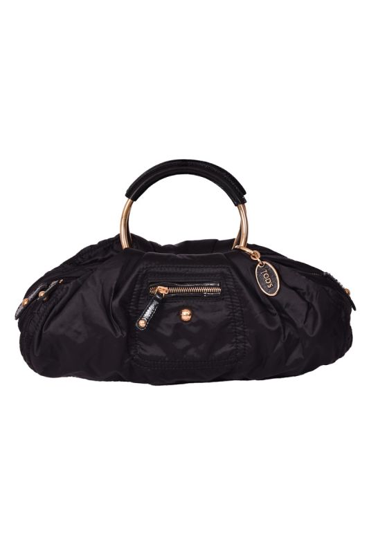 Tod’s Black Leatherette Bag