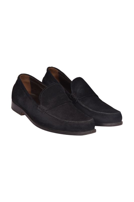 Tod Black Suede Loafers