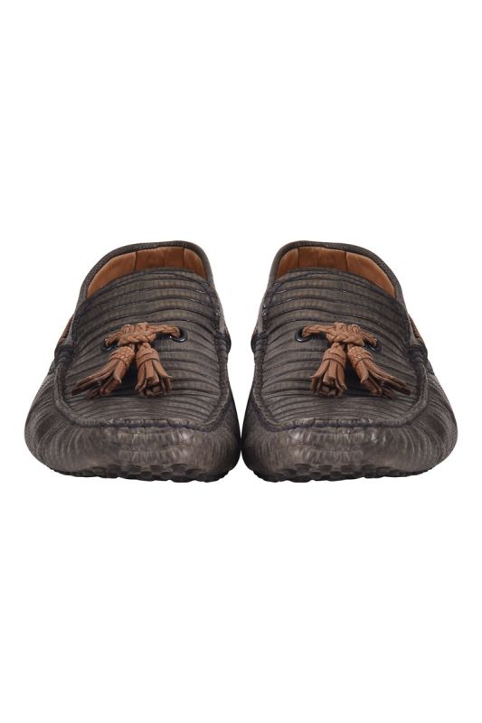 Tod’s Exotic Snakeskin Leather Loafers
