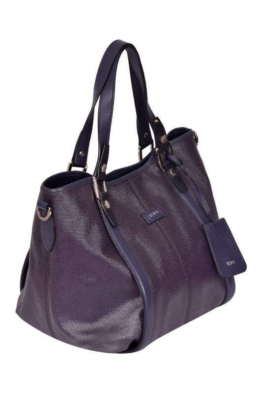 Tod’s G- Line Coated Canvas Sacca Media Tote Bag