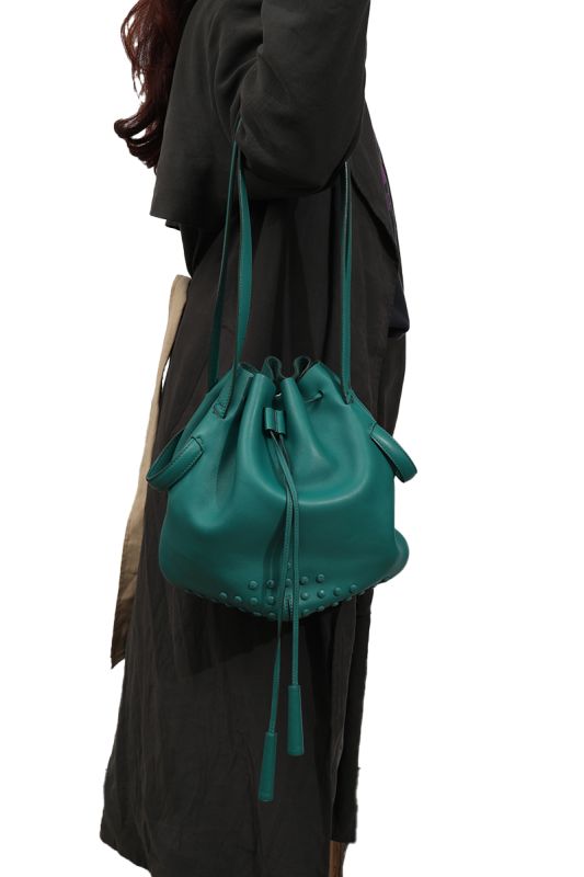 Tod’s Gommino Drawstring  Bucket Bag