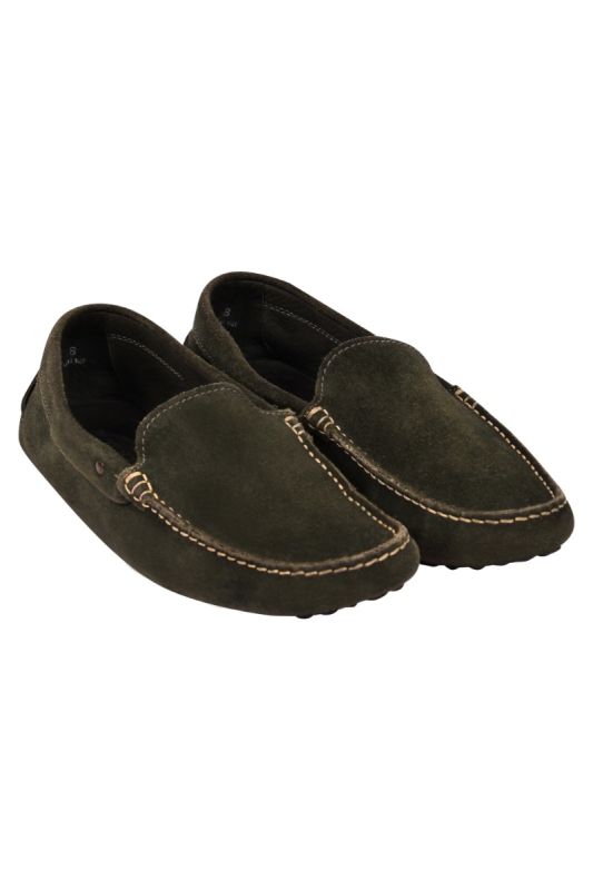 Tod’s Green Suede Loafers