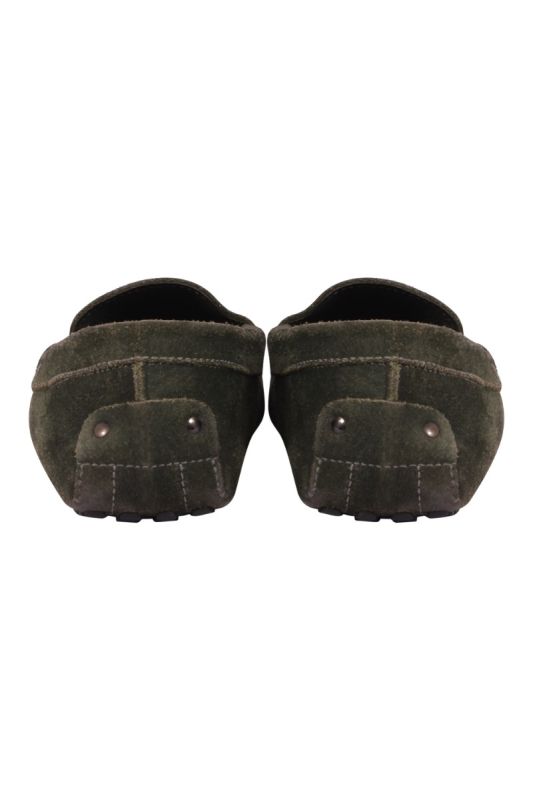 Tod’s Green Suede Loafers