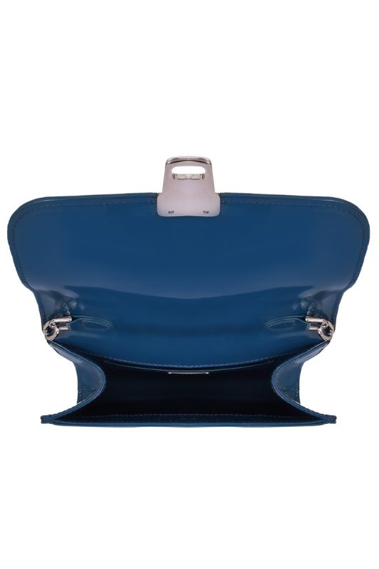 Tod’s Patent Leather Teal Crossbody Bag