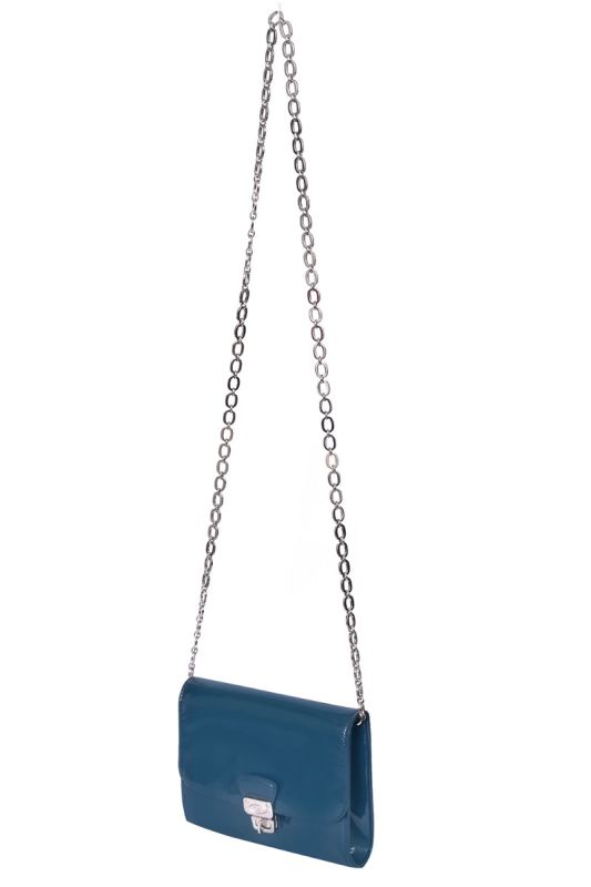 Tod’s Patent Leather Teal Crossbody Bag