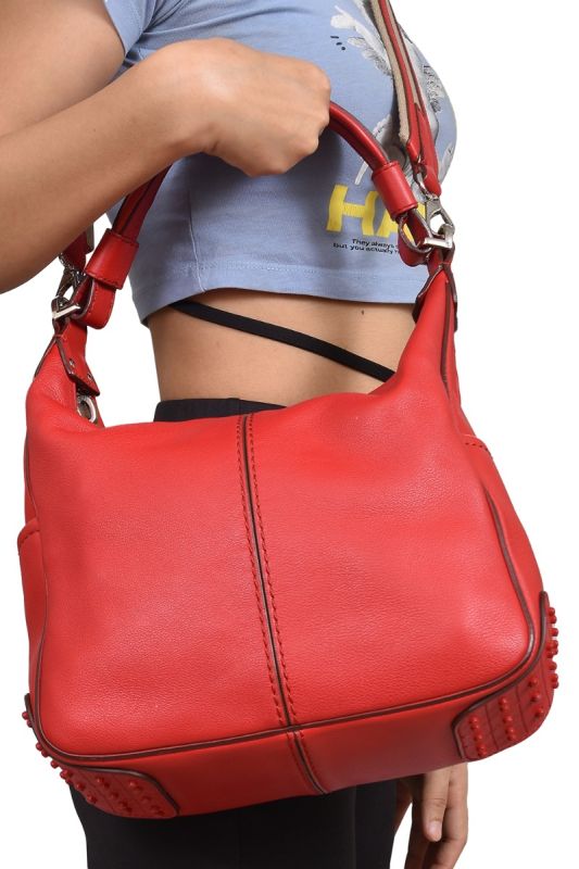 Tod’s Pebbled Leather Hobo Bag