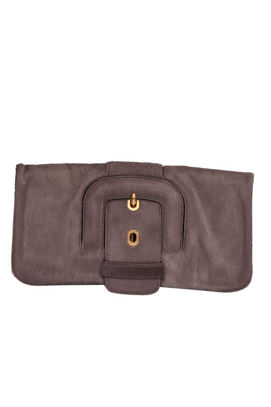 Tod’s Pony- Style Grey Clutch