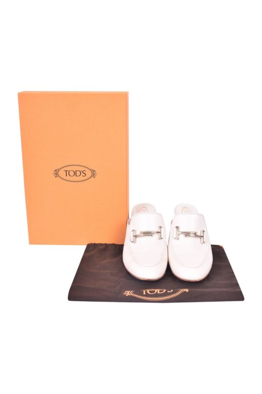 Tod’s Double T Backless Heels