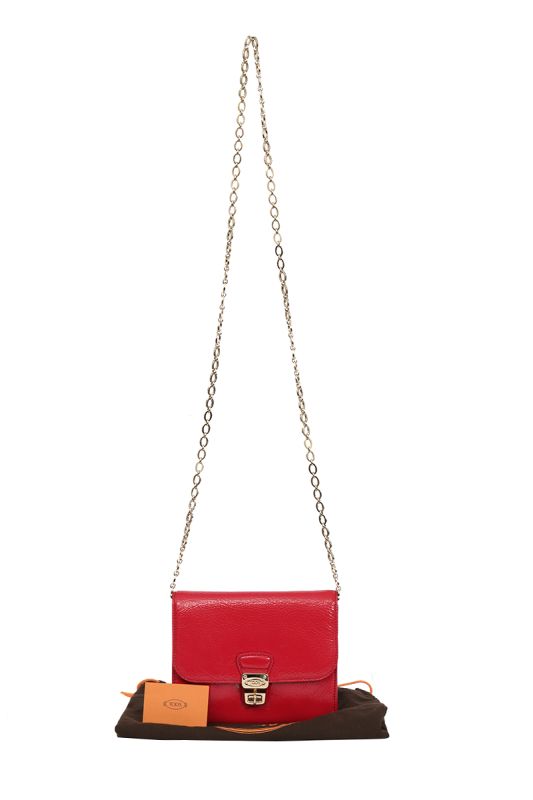 Tod’’s Leather Red Sling Bag