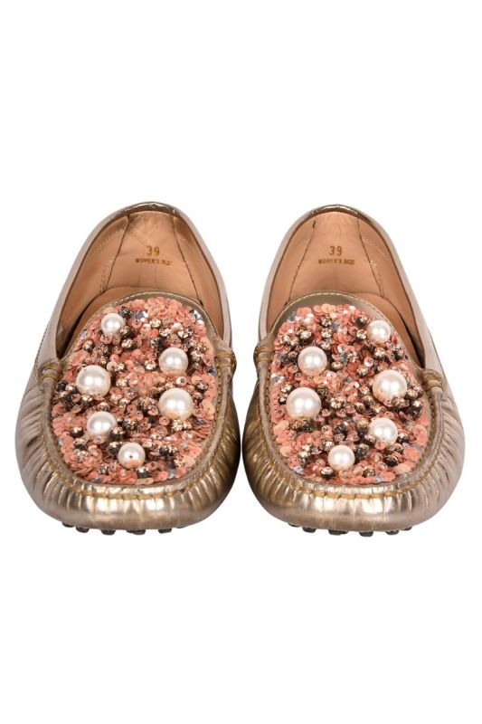 TODS STUDDED LOAFERS