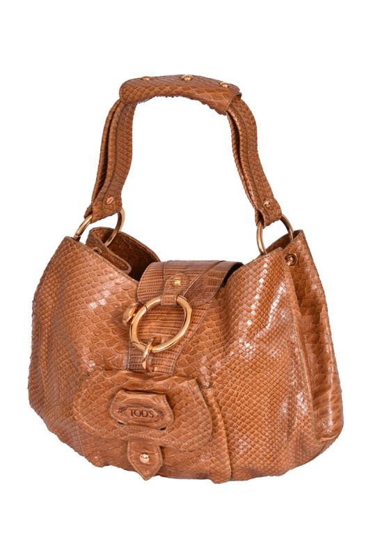 TodsExotic Leather Hobo Handbag