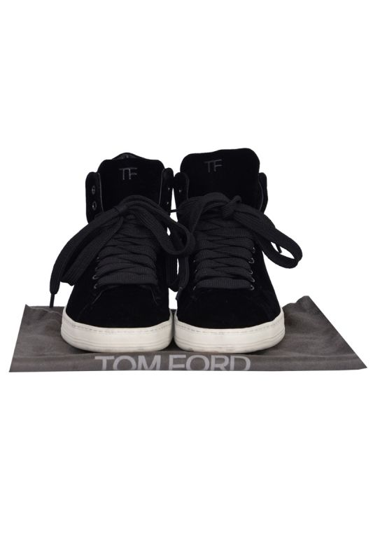 Tom Ford Velvet Russell High Top Sneakers