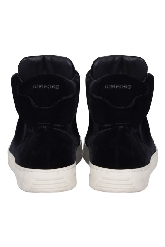 Tom Ford Velvet Russell High Top Sneakers