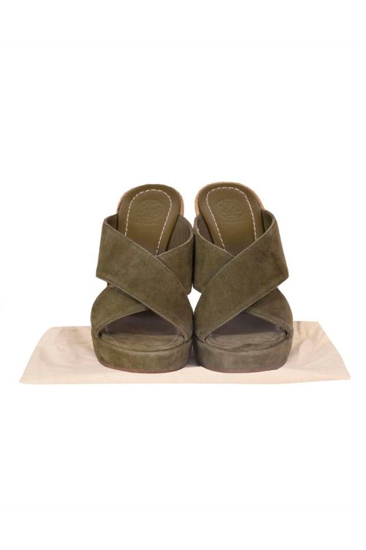 Tory Burch Bailey 110m Wedge Mules