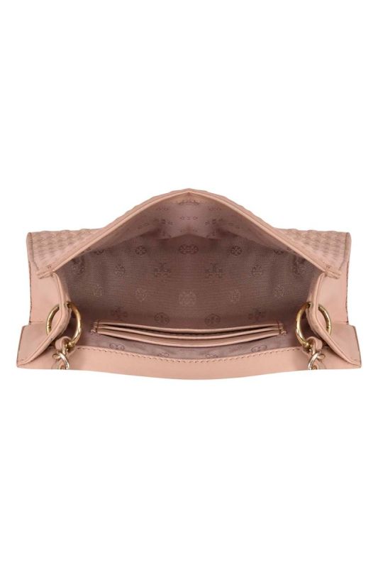 Tory Burch Beige Quilted Leather Crossbody Bag