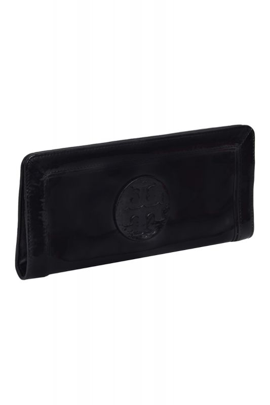 Tory Burch Black Leather Clutch