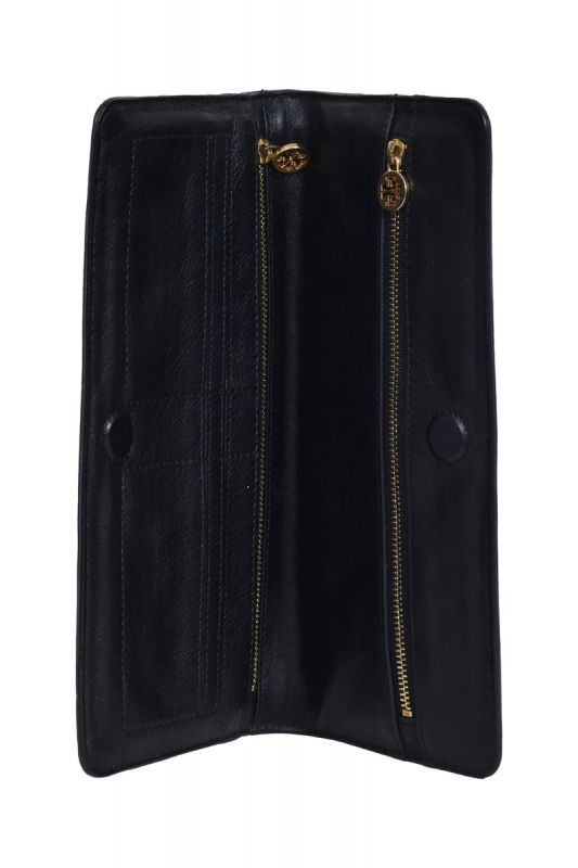 Tory Burch Black Leather Clutch