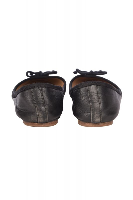 TORY BURCH CHELSEA BOW LOGO BALLET FLATS