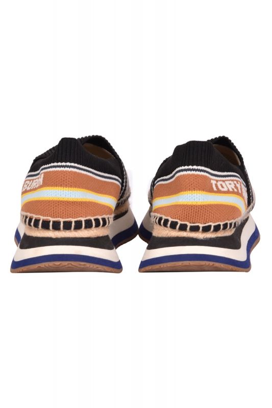 Tory Burch Daisy Slip On Trainer Circular Knit Espadrilles