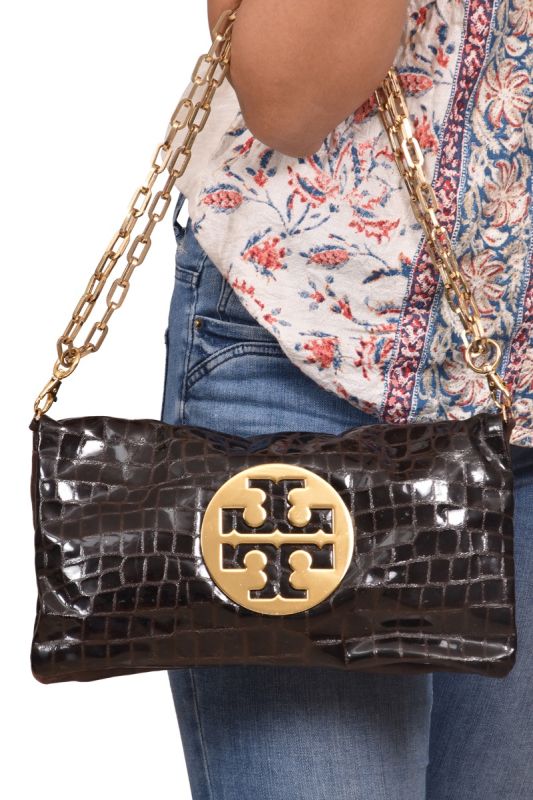 Tory Burch Embossed Reva Sling