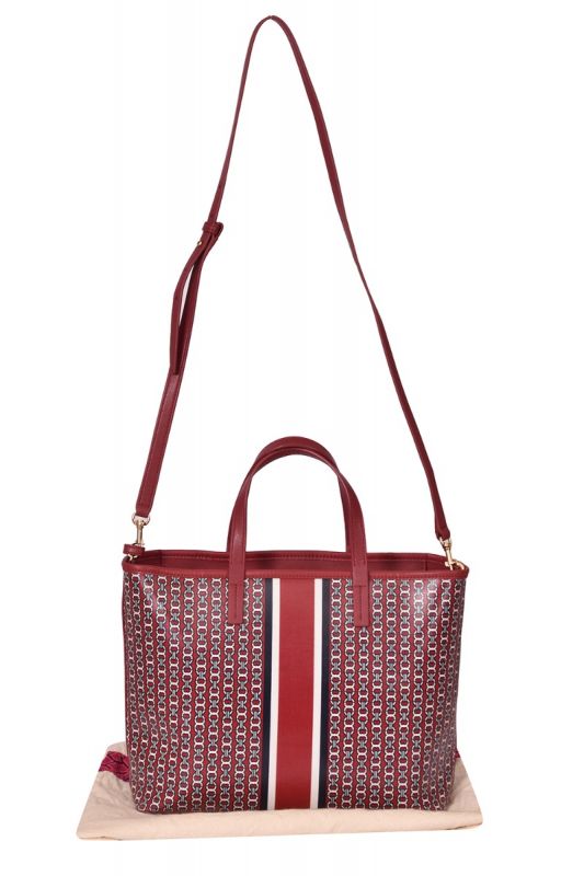 Tory Burch Gemini Link Canvas Medium Handbag