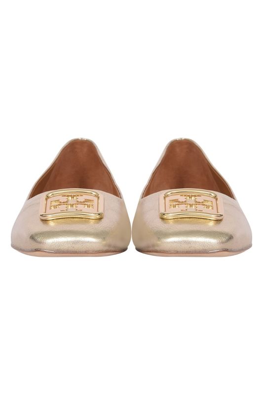 Tory Burch Georgia Golden Ballerinas