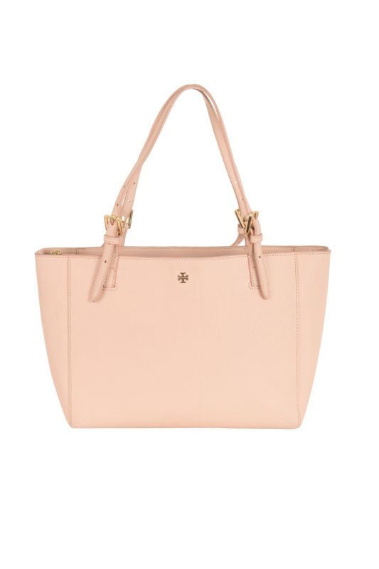 TORY BURCH IVORY EMERSON BUCKLE TOTE BAG