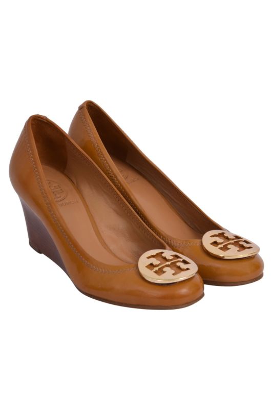 Tory Burch Justine Brown Wedges
