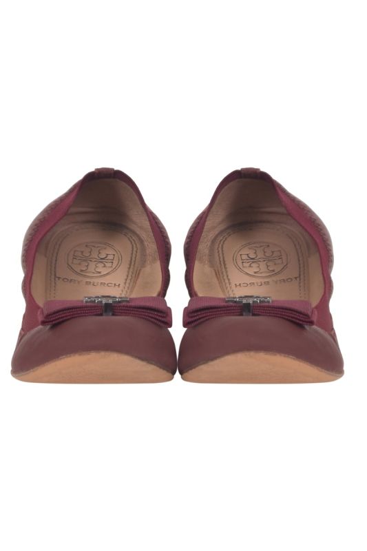 Tory Burch Mayberry Logo Bow Ballet Flats