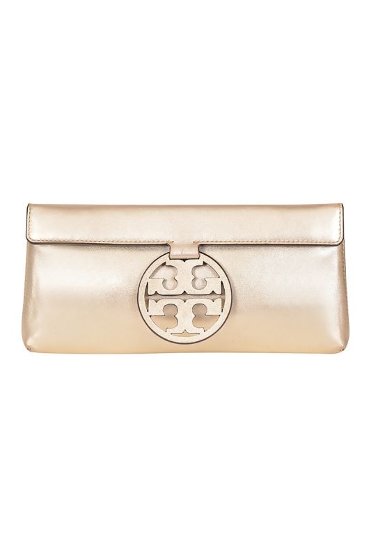 Tory Burch Miller Metallic Clutch