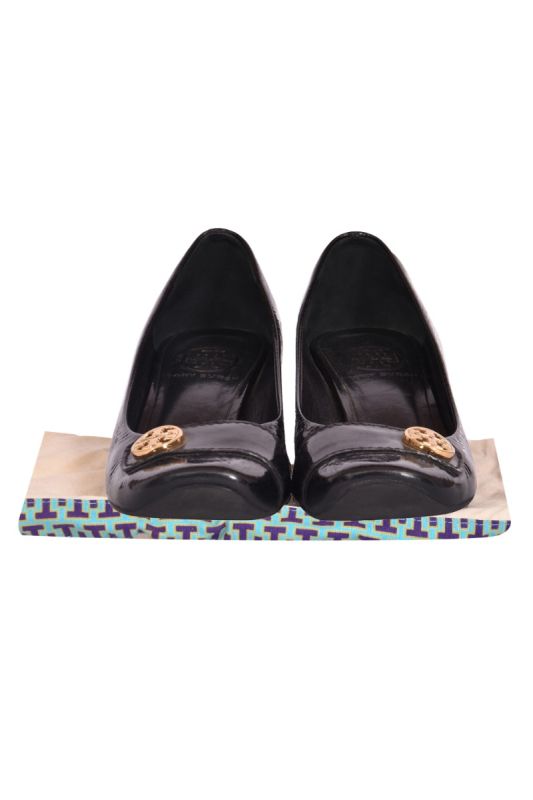 Tory Burch Patent Leather Block Heels
