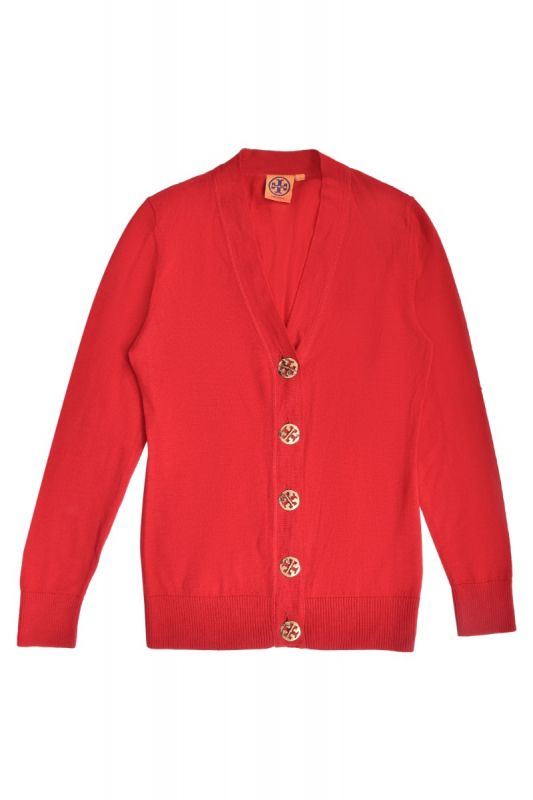Tory Burch Red Cardigan