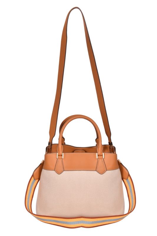 Tory Burch Robinson Canvas Triple Compartment Tote Bag