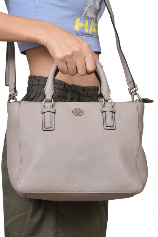 Tory Burch SaffianoGrey Handbag