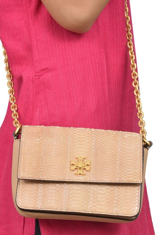 Tory Burch Tan Crocodile Crossbody