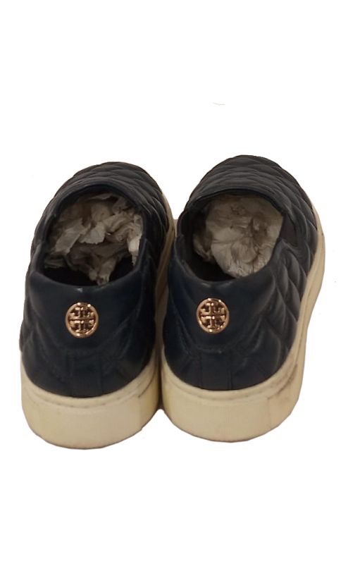 Tory Burch Textured Blue Sneakers