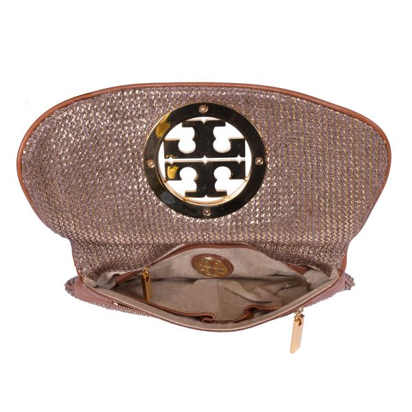 TORY BURCH LOGO CLUTCH