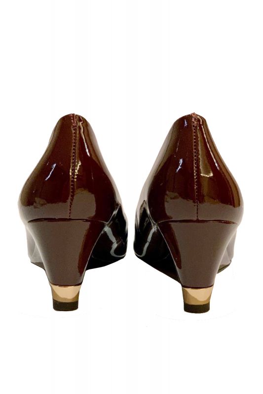 TORY BURCH PATENT WEDGES