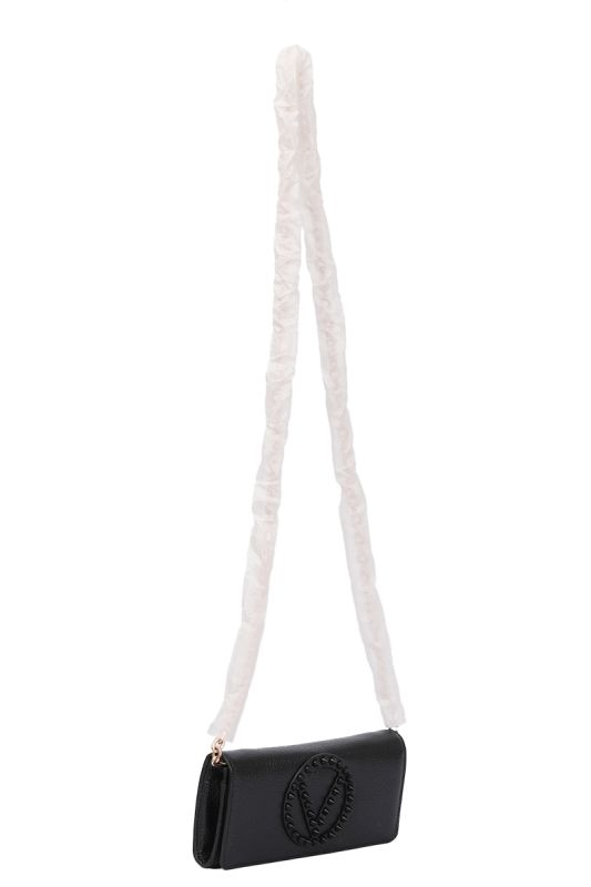 Valentino Black Wallet On Chain Studded Bag