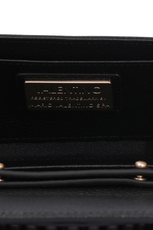 Valentino Black Wallet On Chain Studded Bag