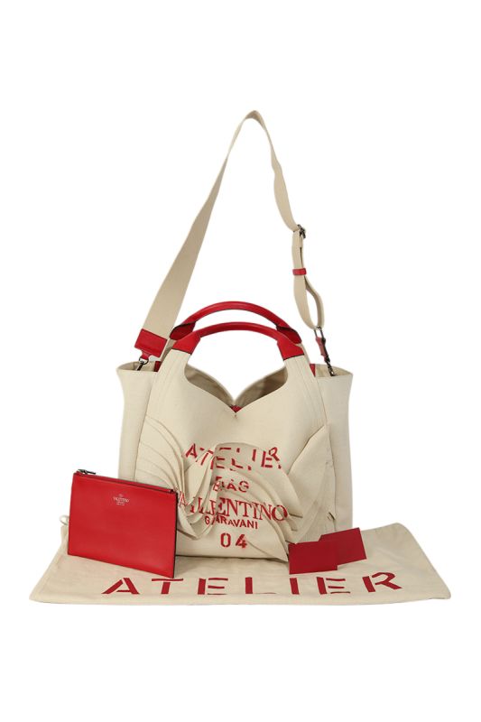 Valentino Garavani Atelier Canvas Tote Bag