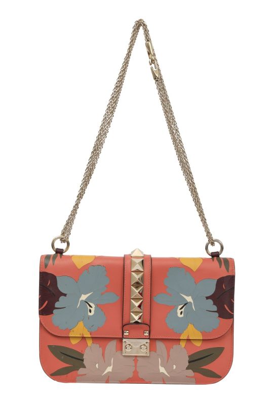 Valentino Garavani Glam Lock Floral Bag