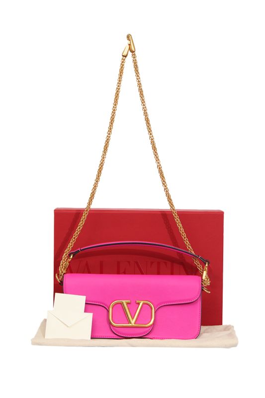 Valentino Garavani Pink Loco Shoulder Bag