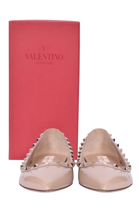 Valentino Garavani Rockstud Nude Flats