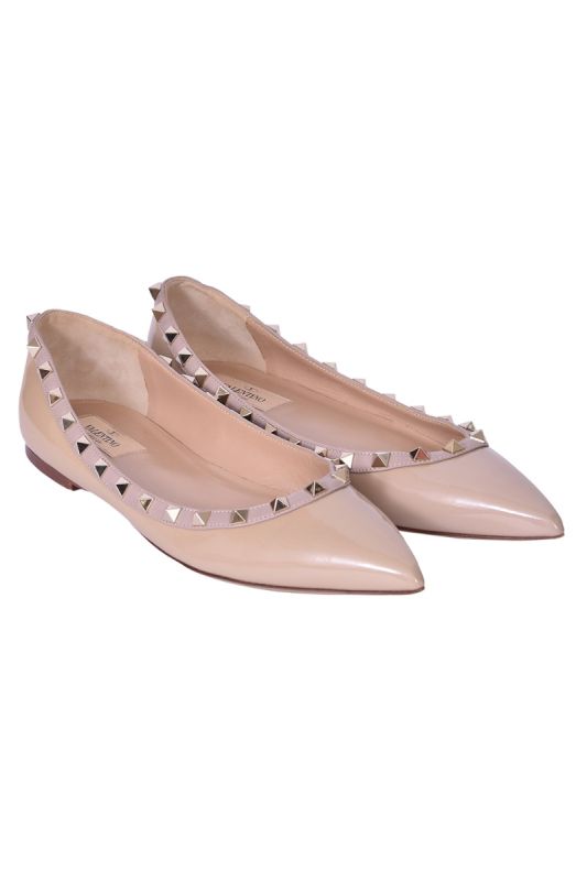 Valentino Garavani Rockstud Nude Flats
